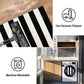 Black and White Indoor Outdoor Rug, 5’X8’ Cotton Striped Patios Area Rug Soft Woven Washable Farmhouse Durable Carpet Mat for Clearance Bedroom Living Room Balcony Playroom Decor