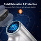 Massage Gun, Deep Tissue Percussion Muscle Massager Handheld Cordless Back Massager with 20 Speeds and 6 Heads(Sliver)
