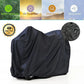 Upgraded Mobility Scooter Storage Cover, 420D Oxford Fabric Scooter Weather Cover with Waterproof Strip - 2 Buckles Heavy Duty, Water Resistant, Durable with Free Storage Bag by  (Black )