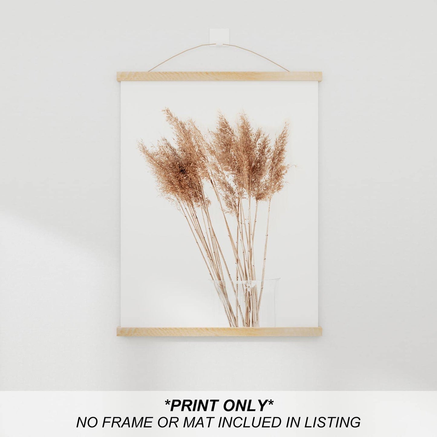 Boho Wall Art Modern Farmhouse Bathroom Decor Cute Pampas Grass Wall Decor Botanical Prints Beige Room Aesthetic Neutral Kitchen Bedroom Decor Set of 4(UNFRAMED 8X10In)