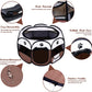 Dog Playpen for Small Dog, Portable Foldable Pet Playpen with Water Resistant, Upgrade Puppy Playpen with Removable Cover and Bottom for Dog/Cat/Rabbit, Indoor/Outdoor