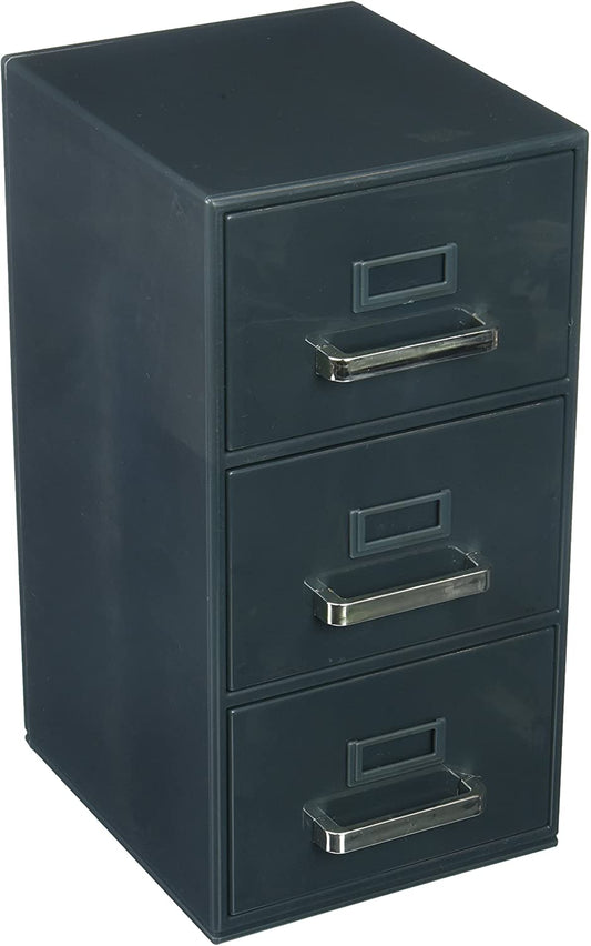 3-Drawer Mini Filing Cabinet 9"H X 5.5"D X 4.5"W