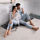 Kitchen Rug Set, 2 Pc. Set, Decorative and Modern Area Floor Runners, Soft, Absorbent, and Washable with Non-Skid Backing, Plush Small and Large Mats