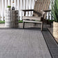 Gris Border Indoor/Outdoor Area Rug, 10' X 13', Grey