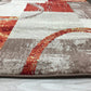 Contemporary Abstract Circle Design Multi Soft 5'3" X 7'3" Indoor Area Rug