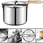 Great Northern Popcorn Original Stainless Steel Stove Top 6-1/2-Quart Popcorn Popper