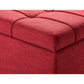 Better Homes and Gardens Pintucked Storage Bench, Red