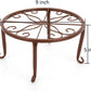 4 Pack 9" Metal Plant Stands for Indoor and Outdoor, Planters Stand, Flower Pots Holder, Beverage Dispenser Stand, Pumpkin Stand for Floor and Tabletop Decoration - Brown