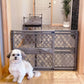 MYPET  40” Paws Portable Pet Gate: Made in USA, Expands & Locks in Place with No Tools. Pressure Mount. Fits 26"-40" Wide (23" Tall, Fieldstone)