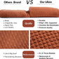 Boho Throw Blanket for Couch-Soft Throw Blanket for Christmas,Cozy Farmhouse Waffle Throw,Small Lightweight Blankets & Throws for Bed,Chair,Sofa,Living Room,Home Decor(Orange Rust, 50*60'')