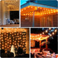 Outdoor String Lights Led 50Ft Patio Lights with 26 G40 Shatterproof Clear Bulbs, 2700K Globe Hanging Lights for Backyard, Porch, Balcony, Hanging Lights for Birthday Party