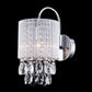 Ecopower Lighting Modern Metal Crystal Wall Sconce--1 Light
