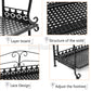 3 Tier White Foldable Metal Rack Storage Book Shelves Holder Kitchen Shelf RACK