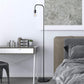Industrial LED Floor Lamp for Living Room Bedroom Reading Office Metal Minimalist Standing Lamp Black(Bulb Not Included)