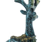 2PCS Reindeer Figurines,Nordic Modern Style Resin Sitting and Standing Deer Statue Decorations for Office Bedroom Family Living Room (Blue)