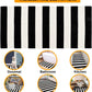 Black and White Indoor Outdoor Rug, 5’X8’ Cotton Striped Patios Area Rug Soft Woven Washable Farmhouse Durable Carpet Mat for Clearance Bedroom Living Room Balcony Playroom Decor