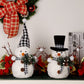 Christmas Table Decorations, Set of 2 Snowman with Pine Cone Twigs, Winter Tabletop Decor for Indoor Home Kitchen Fireplace Office Room Xmas Gifts Holiday Party