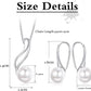 Sterling Silver Pearl Jewelry Set 18K Gold Plated Genuine Freshwater Cultured Pearl Jewelry Pendant Necklace Pearl Earrings for Women Girls