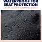 Car Seat Cover for Dogs - Standard Waterproof Dog Seat Cover for Back Seat in SUV or Truck - Convertible Pet Hammock & Trunk Protector for Travel - Black