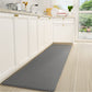 Color G Kitchen Rugs, Kitchen Runner Rug Kitchen Floor Mat, Cushioned Anti-Fatigue Kitchen Mat, Non Skid Waterproof Comfort Standing Kitchen Rugs and Mats, 17"X79", Grey