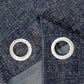 Navy Blue Blackout Curtains 84 Inch 2 Panels Set Silver Sparkle Patterned Window Curtains Luxury Room Darkening Curtains 85% Blackout Thermal Insulated for Living Room Grommet Top W52 Xl84