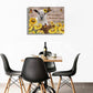 Sunflowers Wall Art for Living Room Llama Wall Decor Yellow Brown Picture Canvas Prints Framed Animal Painting Artwork 12''W×16''H