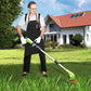 Cordless Lawn Trimmer Weed Wacker:  12V Grass Trimmer Lawn Edger with 2.0Ah Li-Ion Battery Powered and Cutting Blade, Adjustable Height Weed Eater Tool for Garden and Yard
