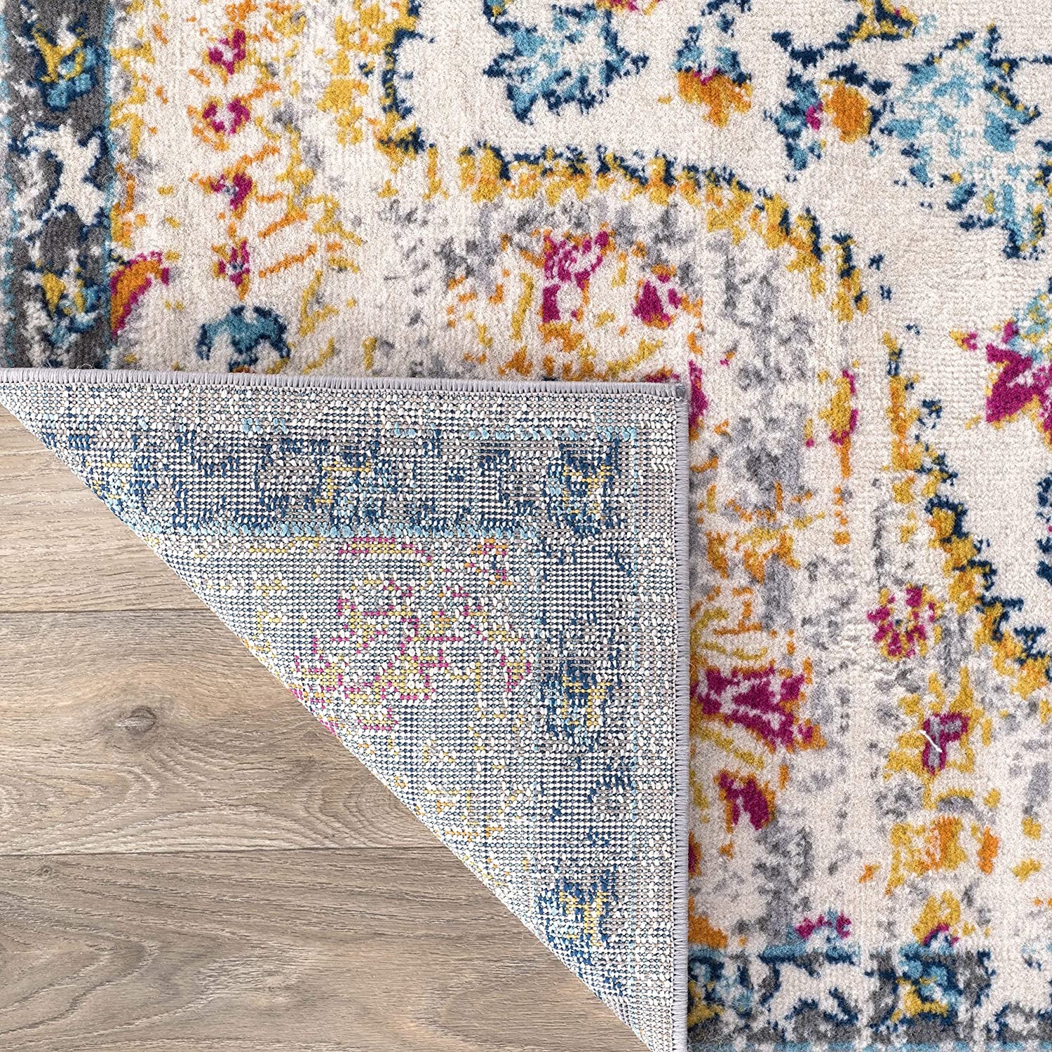 Vintage Distressed Bohemian Area Rug 3'3" X 5' Gray