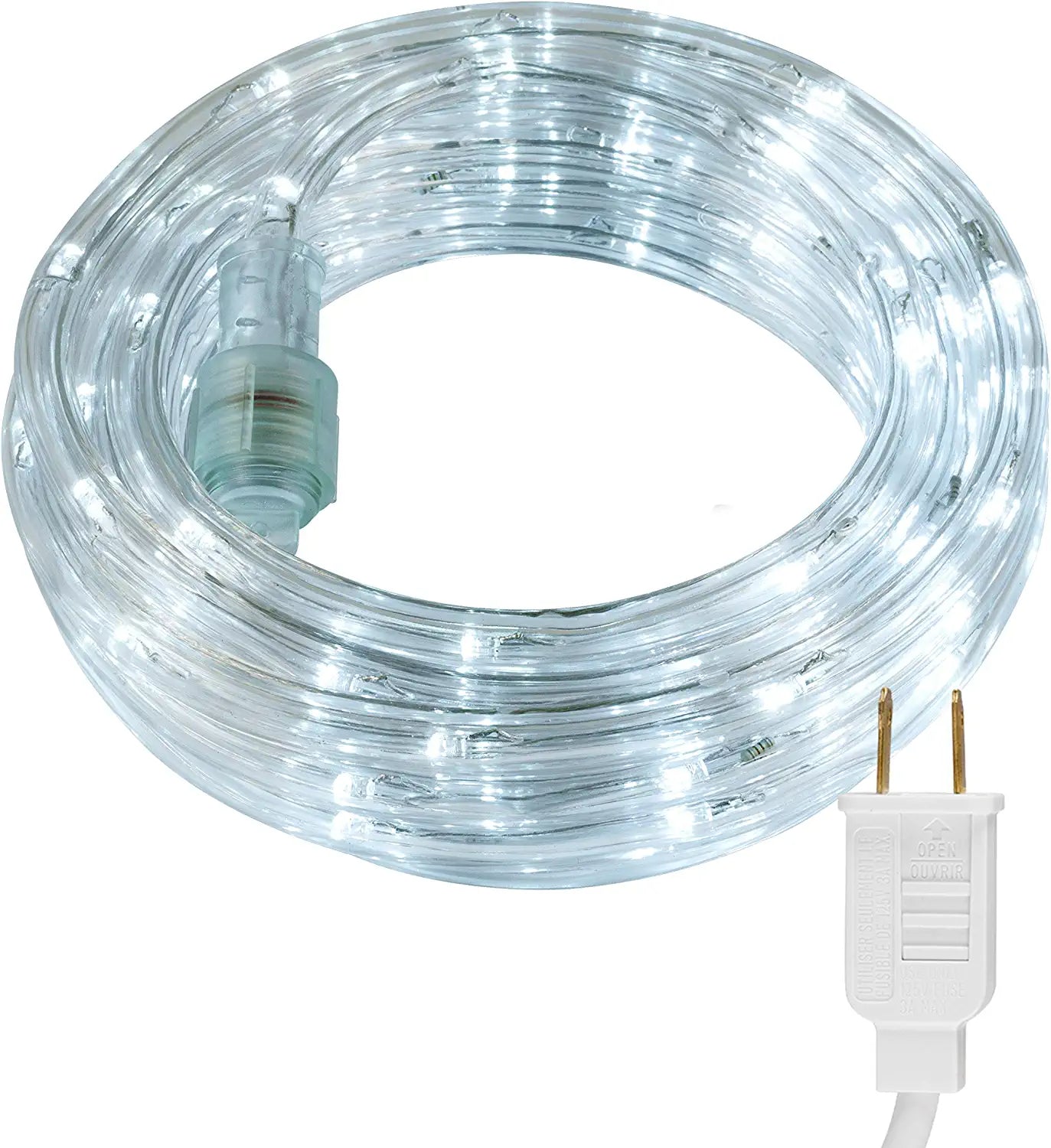 Ultrapro Escape LED Rope Lights, Cool White 5000K, Indoor or Outdoor, 25Ft, Linkable, Perfect for Deck, Garden, Patio, Landscape Lighting, Camping, Bedroom Décor, Waterproof, String Lights, 54843