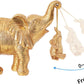 Gold Elephant Decor, Mother Elephant Statue Figurines for Home Decorations Gifts for Women