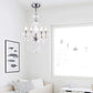 Crystal Chandeliers Clear Acrylic Chandelier Mini 4-Lights Pendant Lighting Modern Hanging Light Fixtures for Girl'S Room,Dining Rooms