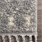 Vasiliki Moroccan Tribal Shag Area Rug, 2' X 3', Silver
