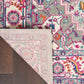 Passion Bohemian Light Grey/Pink 5'3" X 7'3" Area Rug, Easy Cleaning, Non Shedding, Bed Room, Living Room, Dining Room, Kitchen (5X7)
