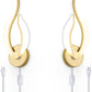 LED Wall Lights for Bedroom Gold Modern Wall Lamps Set of 2 Plug in Wall Light Fixtures 5500K 10Watt Each