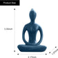 Yoga Pose Statue Zen Decor Figurine Ceramic Blue Yoga Figure Sculpture for Home Desk Decor, 2.1 Inch X 3.3 Inch, 1 PCS