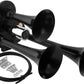 Train Horn for Truck/Car. 3 Air Horn Black Trumpets. Super Loud Db. Fits 12V/24V Vehicles like Semi/Pickup/Jeep/Rv/Suv VXH3311B