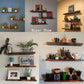 Giftgarden 24 Inch Floating Shelves Wall Mounted Set of 3, Rustic Large Wall Shelves Picture Ledge Shelf for Bedroom Living Room Bathroom Kitchen, 3 Different Sizes