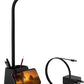 LED Desk Lamp with USB Charging Port, Small Desk Lamps for Home Office,  Desk Light for Bedrooms, Black Office Lamp for Small Spaces, 650LM, Gooseneck, Pen Holder, Study Lamps for College Dorm Room