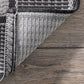 Gris Border Indoor/Outdoor Area Rug, 10' X 13', Grey