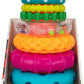 Sassy Stacks of Circles Stacking Ring STEM Learning Toy, Age 6+ Months, Multi, 9 Piece Set