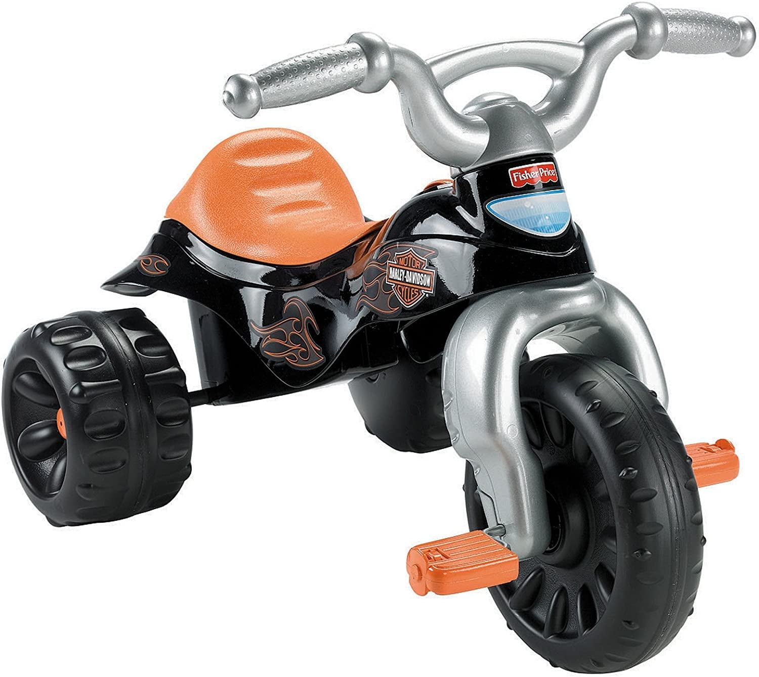 Harley-Davidson Tricycle with Handlebar Grips and Storage Area, Multi-Terrain Tires, Tough Trike [Amazon Exclusive]