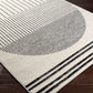 Mark&Day Area Rugs, 5X7 Neerbosch Modern Light Gray Area Rug, Gray / Black / White Carpet for Living Room, Bedroom or Kitchen (5' X 7')