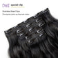 Black Hair Extensions  Clip in Hair Extension Wavy 18"Synthetic Thick Clips on Hair Piece for Women 5PCS Blonde Curly Straight 22"Long Girls Brown Red White Natural Full Head 5 Oz