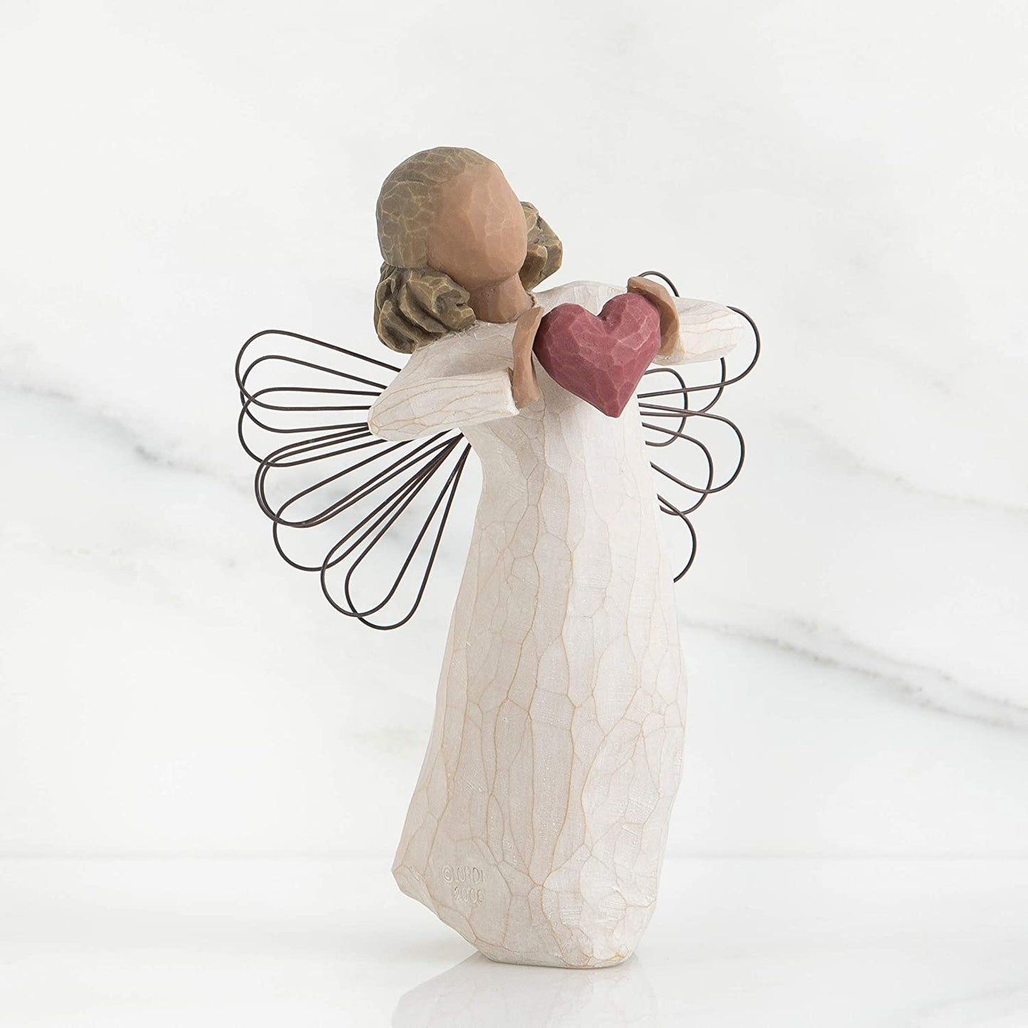 with Love Angel, Sculpted Hand-Painted Figure