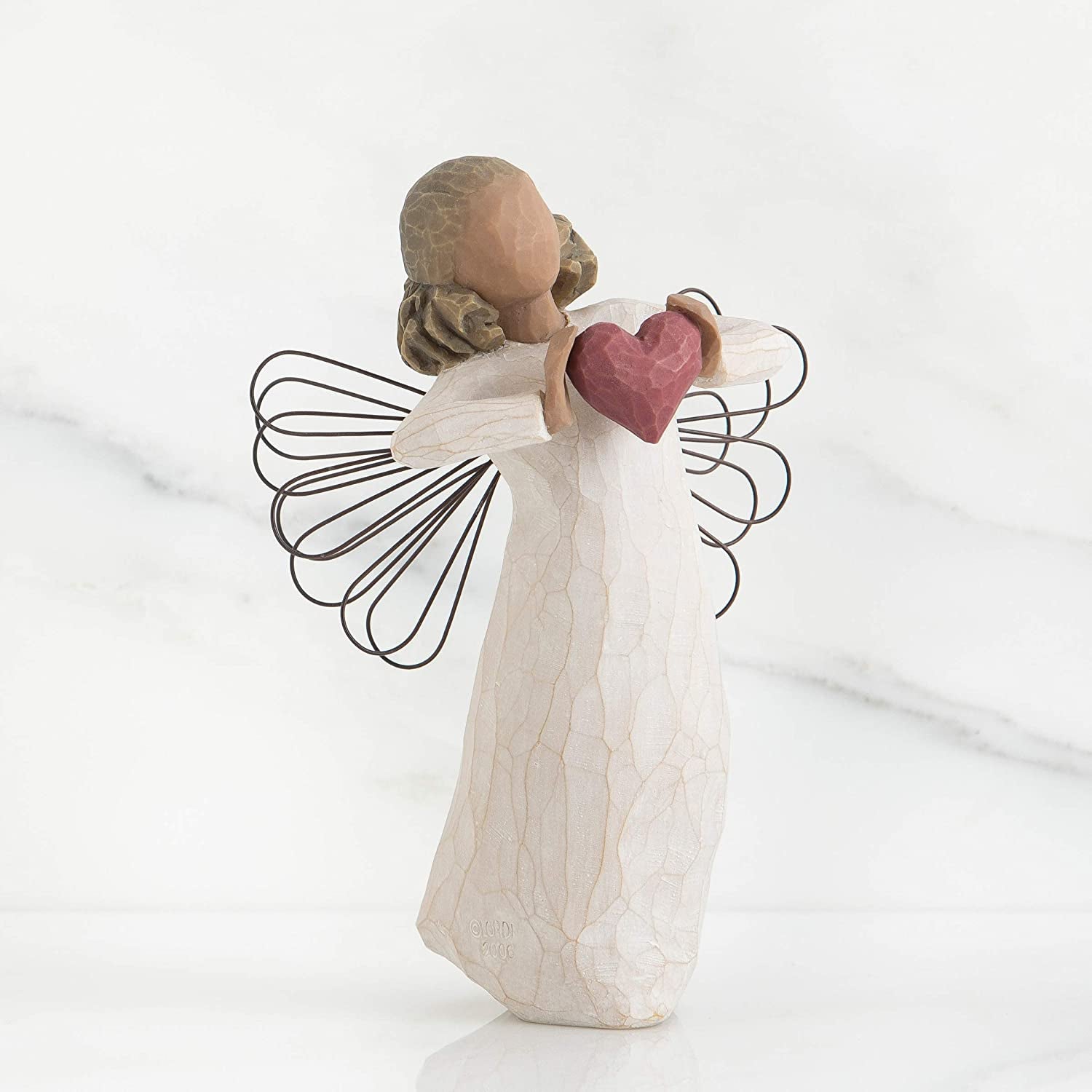 with Love Angel, Sculpted Hand-Painted Figure
