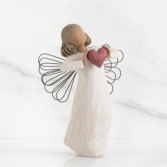with Love Angel, Sculpted Hand-Painted Figure