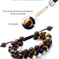 Adjustable Lava Rock Stone Essential Oil Diffuser Bracelet Braided Rope Stone Yoga Beads Bracelets for Men Women