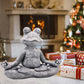 Goodeco 12.5" L×10" H Meditating Yoga Frog Statue - Women Gifts for Christmas, Zen Garden Frog Figurines for Home and Garden Decor, Frog Decorations Gift Ideas, Frog Gifts for Women
