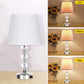 Table Lamp Set of 2, Bedside Touch Control Table Lamps for Bedroom Living Room, 3 Way Dimmable Nightstand Lamp with 2 USB Ports & AC Outlet, 2700K 9W Bulbs Included(Silver).