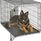 Newly Enhanced Single & Double Door Icrate Dog Crate, Includes Leak-Proof Pan, Floor Protecting Feet, Divider Panel & New Patented Features